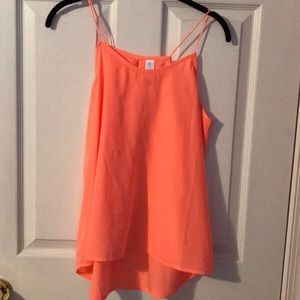 Neon orange tank top! Size medium! Like new!
